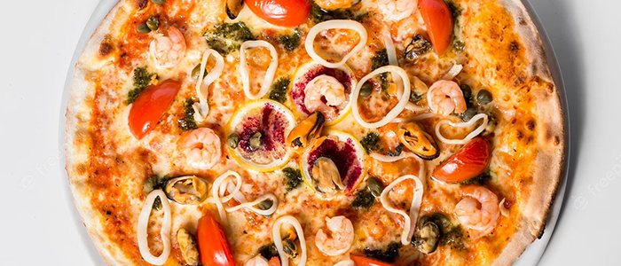 Seafood Pizza Tuna & Prawn  9" 