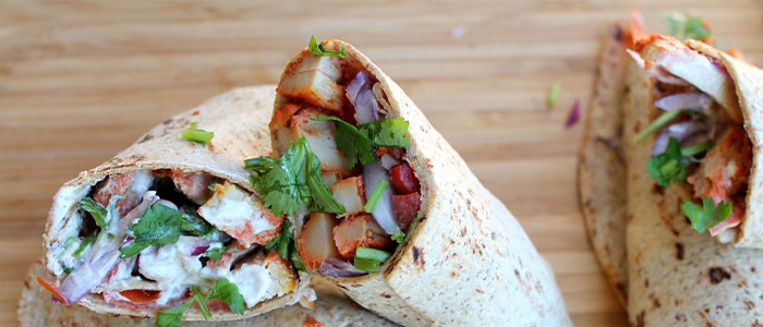 Spicy Chicken Wrap  Large 