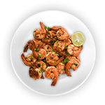 Charcoal Grill King Prawn Meal 