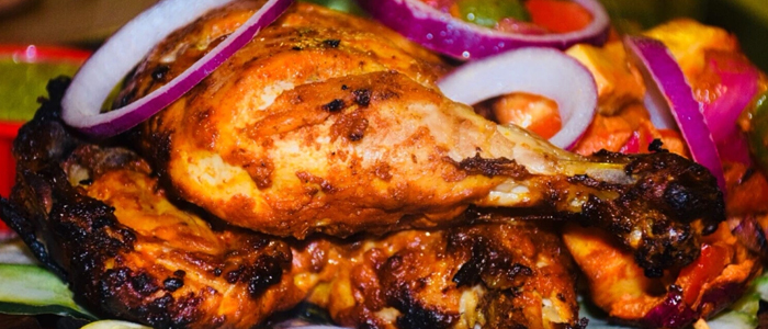 Charcoal Grill Tandoori Chicken Meal 