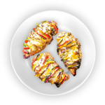 Baked Potato With Cheesy Beans 