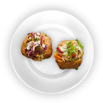 Baked Potato With Spicy Chicken 